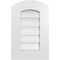 Ekena Millwork Arch Top Surface Mount PVC Gable Vent: Non-Functional, w/ 3-1/2"W x 1"P Standard Frame, 14"W x 20"H GVPAR14X2001SN - alternate 1